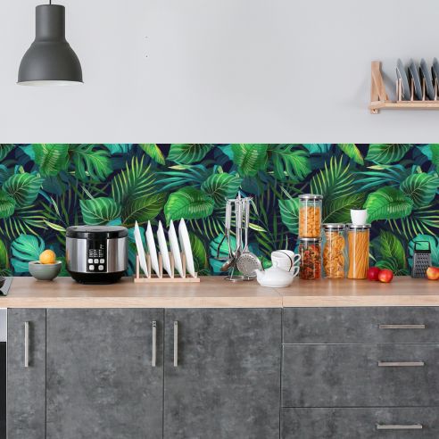 Crédence adhésive jungle