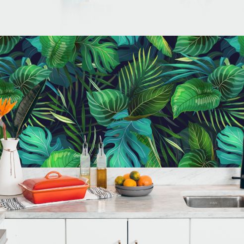 Crédence adhésive jungle