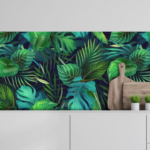 Crédence adhésive jungle