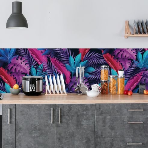 Crédence adhésive jungle