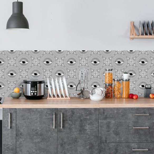 Crédence adhésive déco abstrait