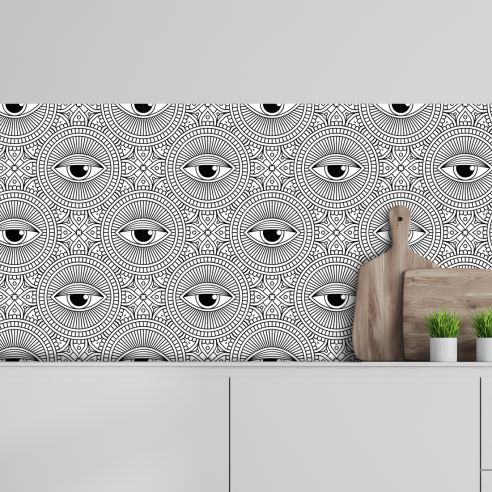 Crédence adhésive déco abstrait