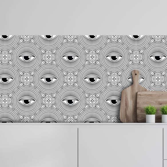 Crédence adhésive déco abstrait