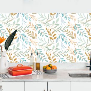 Crédence adhésive feuillage