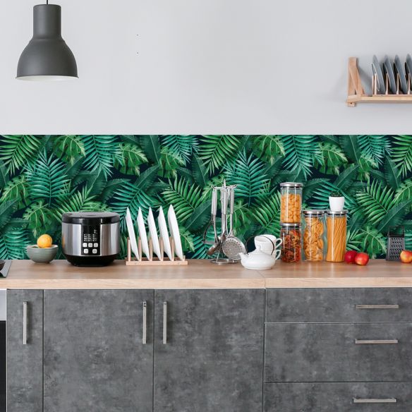 Crédence adhésive jungle