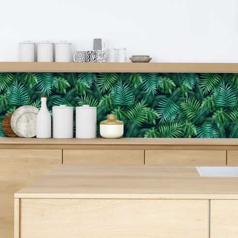 Crédence adhésive jungle