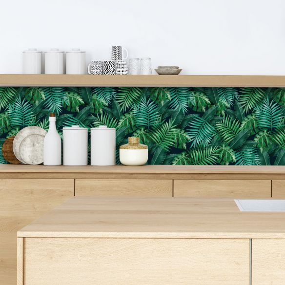Crédence adhésive jungle