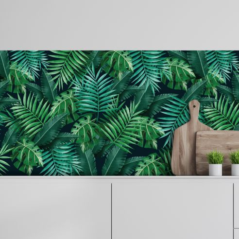 Crédence adhésive jungle