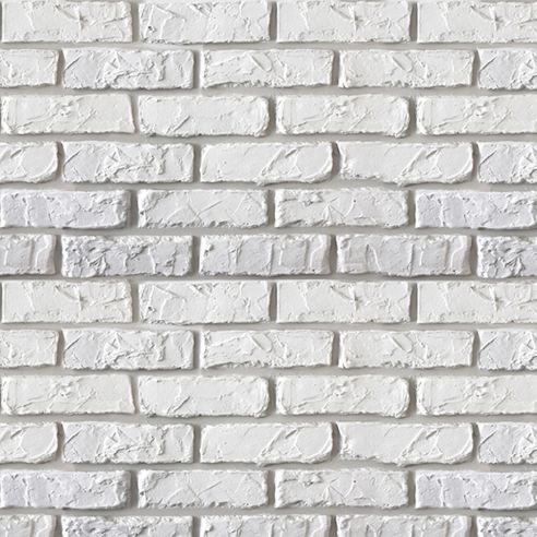 Crédence adhésive briques blanches