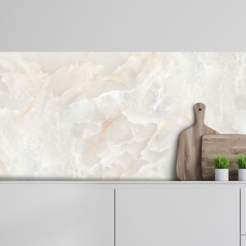 Crédence adhésive effet marbre