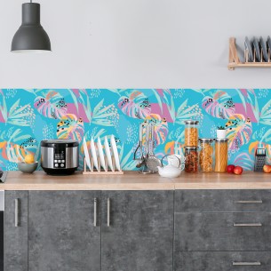 Crédence adhésive jungle