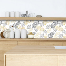 Crédence adhésive feuillage