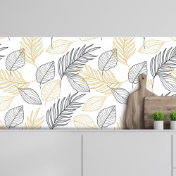 Crédence adhésive feuillage