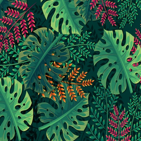 Crédence adhésive monstera