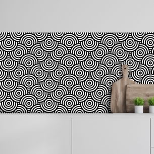 Crédence adhésive cercles