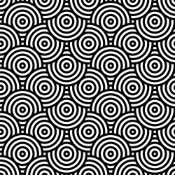 Crédence adhésive cercles