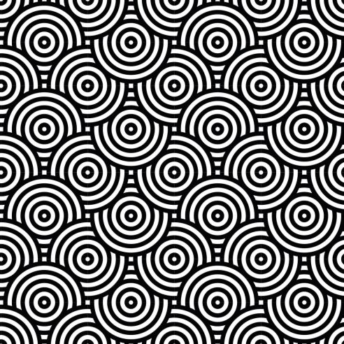 Crédence adhésive cercles