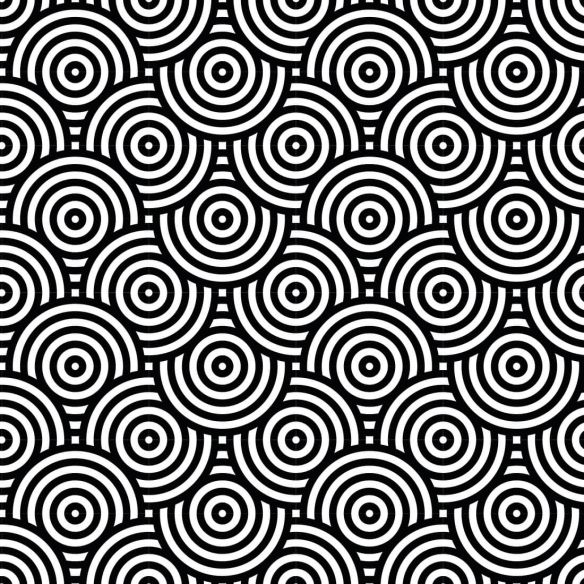 Crédence adhésive cercles