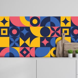 Crédence art déco retro 2