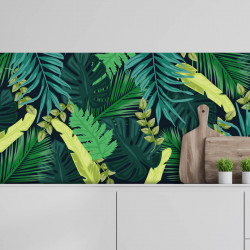 Crédence feuillage jungle