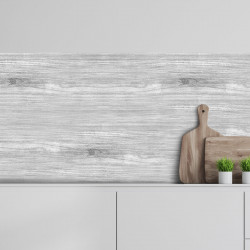 Crédence adhésive effet bois gris