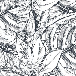 Crédence adhésive feuillage 2