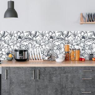 Crédence adhésive feuillage 2