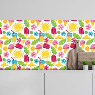 Crédence adhésive ice cream summer