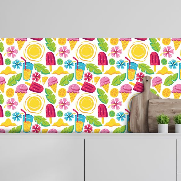 Crédence adhésive ice cream summer