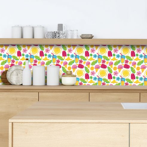 Crédence adhésive ice cream summer
