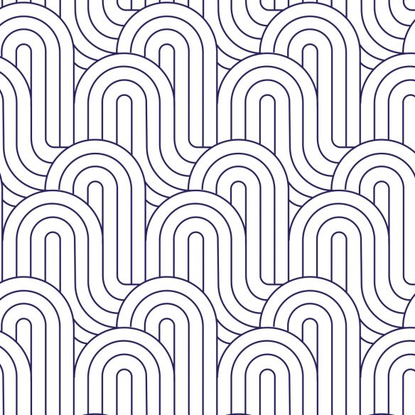 Crédence adhésive motifs vagues bleu marine