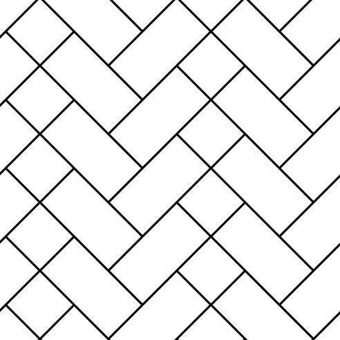 Crédence adhésive géométrique noir et blanc