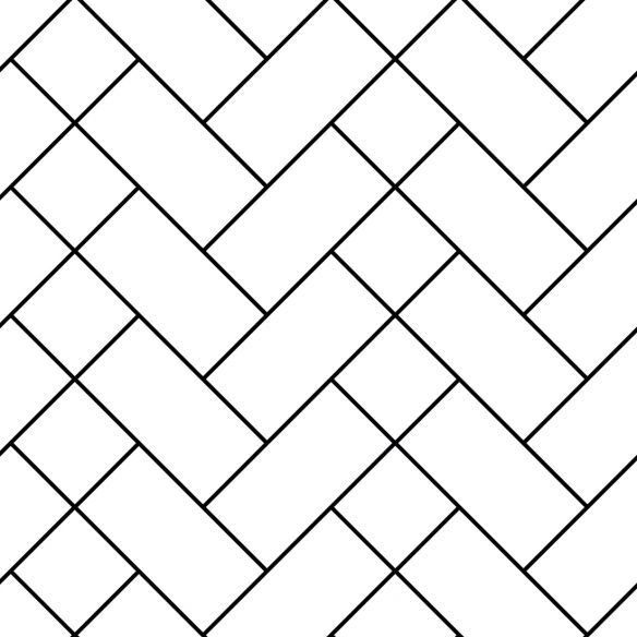 Crédence adhésive géométrique noir et blanc