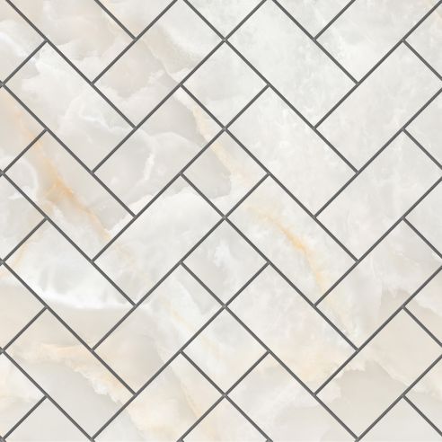 Crédence adhésive brique imitation marbre