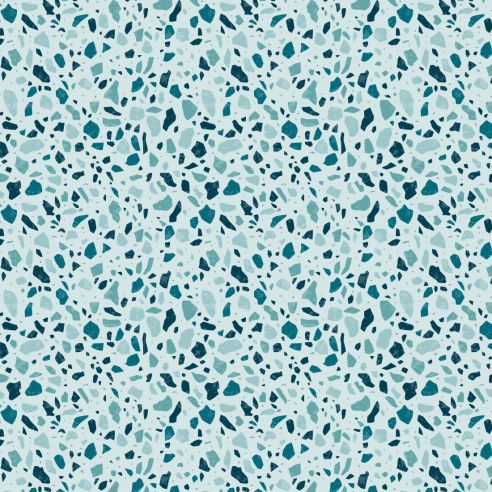 Crédence adhésive terrazzo turquoise