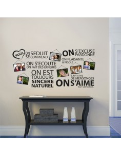 Stickers cadre photos citation