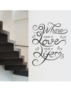 Stickers déco citation love life
