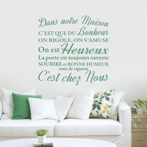 Stickers déco dans notre maison