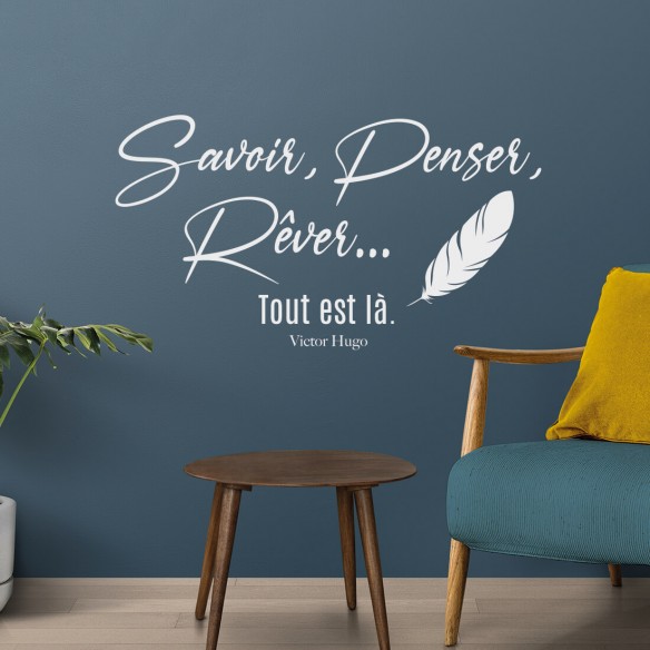 stickers muraux citation