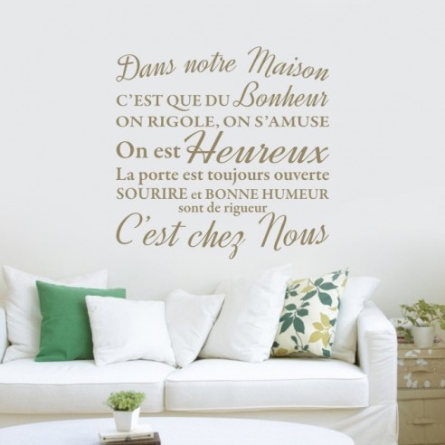 Stickers déco dans notre maison