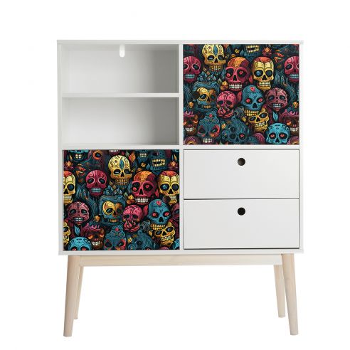 Film adhésif têtes de mort