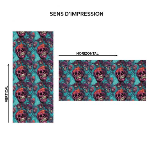 Film adhésif tête de mort