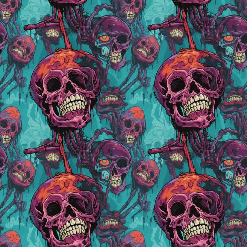 Film adhésif tête de mort