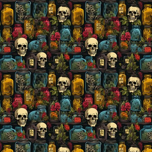 Film adhésif tête de mort