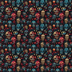 Film adhésif têtes de mort 2