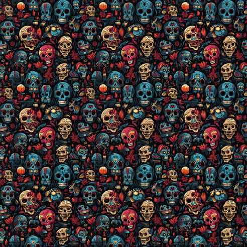 Film adhésif têtes de mort