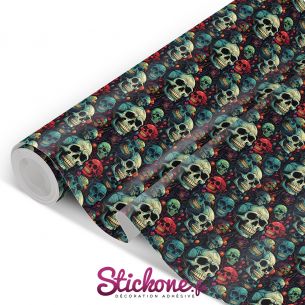 Film adhésif têtes de morts