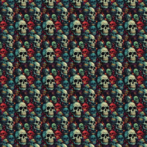 Film adhésif têtes de morts