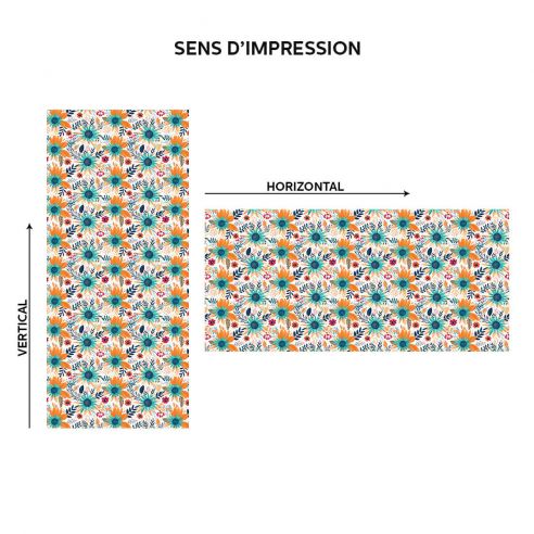 Film adhésif floral