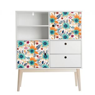 Film adhésif floral 2